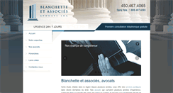Desktop Screenshot of blanchetteavocats.com